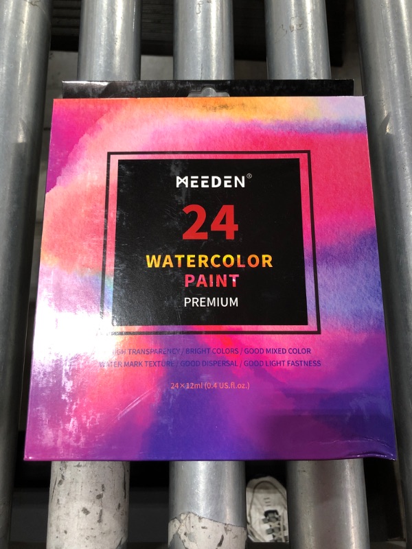 Photo 3 of MEEDEN Watercolor Paint, Set of 24 Vibrant Colors in 12ml Tubes, Rich Pigments, Vibrant, Non-Toxic for Kids, Adults, Beginners, Hobby Painters, and More
