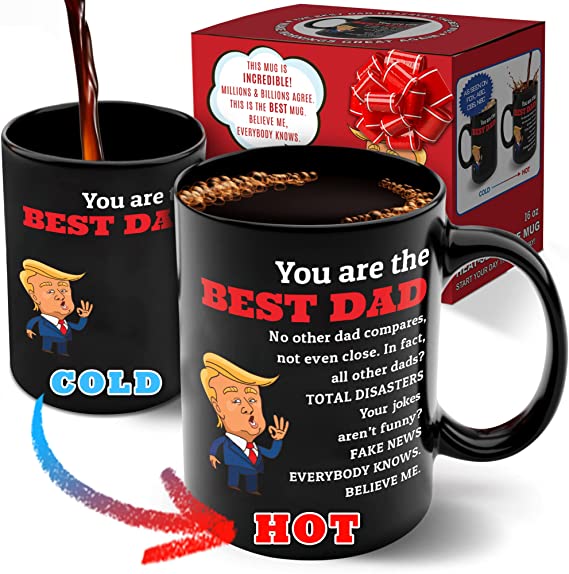 Photo 1 of 16oz Funny Trump Coffee Mug - Gifts for Fathers Day - Best Gift for Dad from Daughter, Son or Wife - Gift Idea for Dad Who Wants Nothing - Birthday Gifts for Men Who Have Everything & Unique Presents
