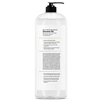 Photo 1 of MAJESTIC PURE Fractionated Coconut Oil - Relaxing Massage Oil, Liquid Carrier Oil for Diluting Essential Oils - Skin, Lip, Body & Hair Oil Moisturizer & Softener - 16 fl oz
