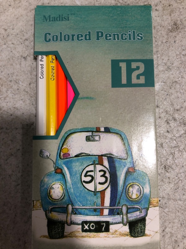 Photo 1 of Madisi Colored Pencils Bulk Pre-Sharpened 12 Count. LOT OF 3. 
