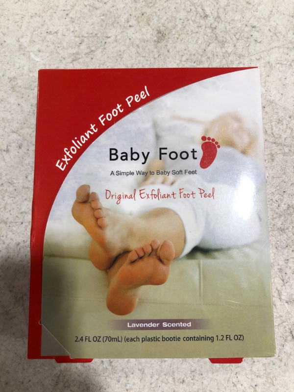 Photo 3 of Foot Peel Mask - Baby Foot Original Exfoliant Foot Peel - Repair Rough Dry Cracked Feet and remove Dead Skin, Repair Heels and enjoy Baby Soft Smooth Feet 2.4 Fl. Oz. Lavender Scented Pair
