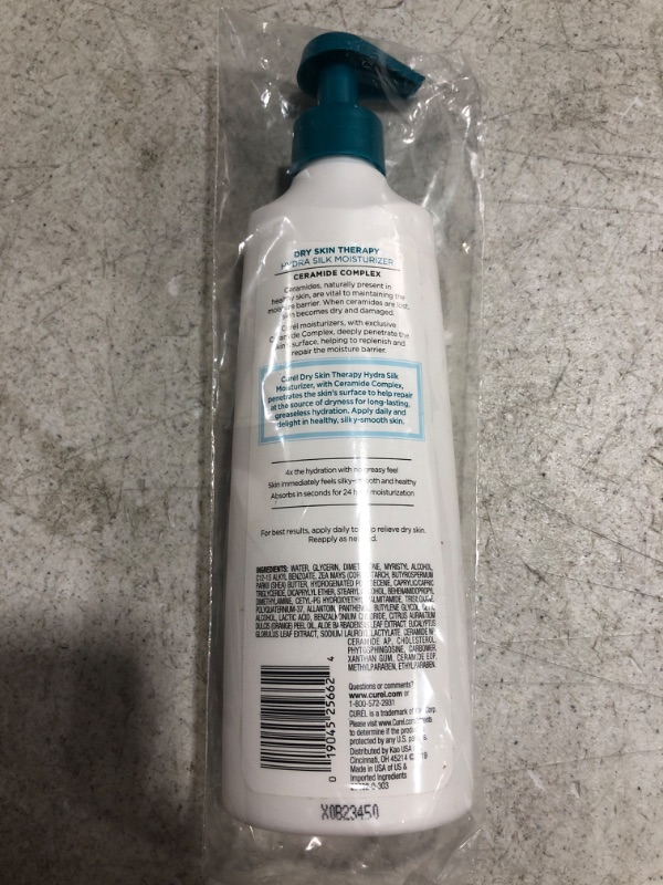 Photo 4 of Curél Extra Dry Skin Therapy Body Lotion, Body and Hand Lotion, Hydra Silk Moisturizer, 12 Ounce, with Advanced Ceramide Complex, and Aloe Water
