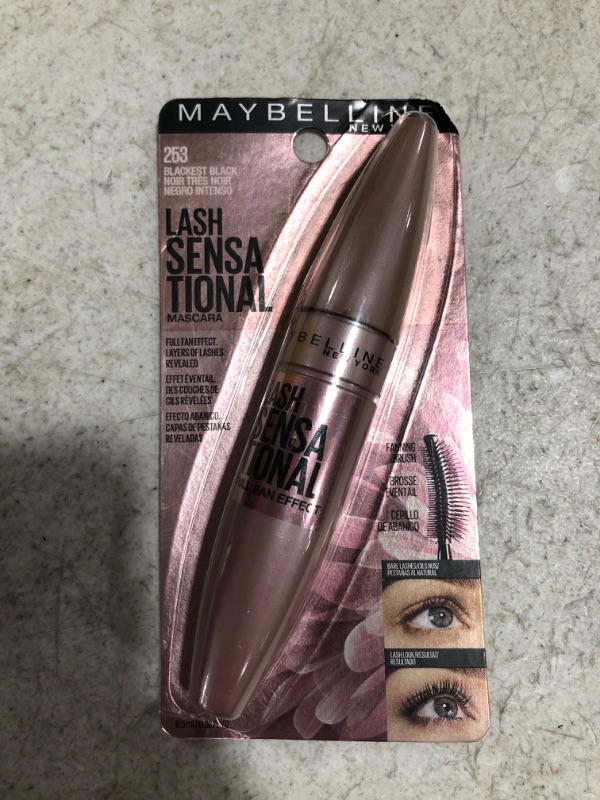 Photo 2 of Maybelline New York Lash Sensational Mascara, Blackest Black 0.32 oz. 
