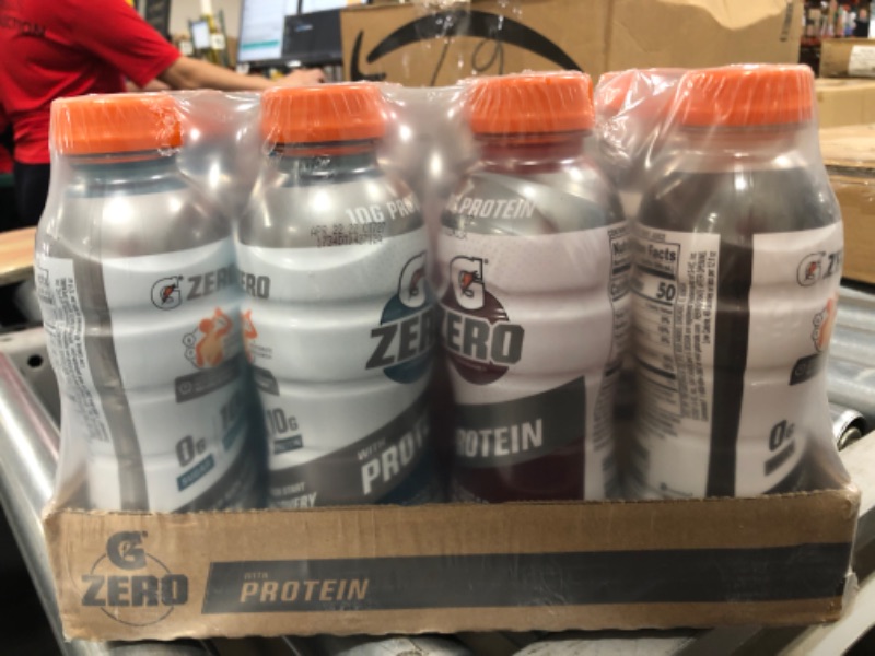 Photo 2 of 12- Pack Gatorade Zero Sugar Protein Drink with Electrolytes EXPIRED!!  **BEST:11/20/2021**