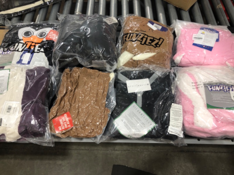 Photo 1 of BOX OF 8!! Silver Lilly Unisex Adult One Piece Cosplay Pajamas && Silver Lilly Robes. **VARIOUS SIZES!!!**