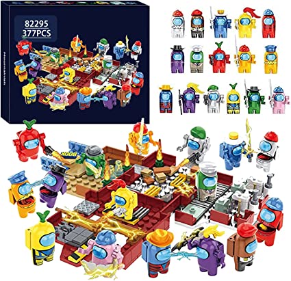 Photo 1 of helu Space Kill Game Figures Toys Building Blocks,Space Alien Figures Peluche Game Model Kit Bricks Classic Kids Toy for Children Gift Mini Statues,Among Figures Game Model 82295