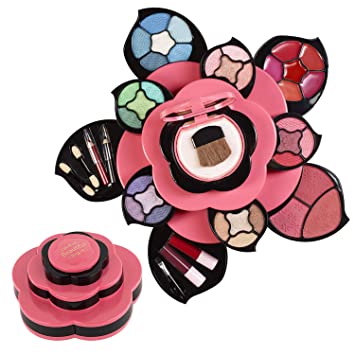 Photo 1 of Makeup Kits for Teens - Flower Make Up Pallete Gift Set for Teen Girls and Women - Petals Expand to 3 Tiers -Variety Shade Array - Full Starter Kit for Beginners or Cosplay by Toysical
