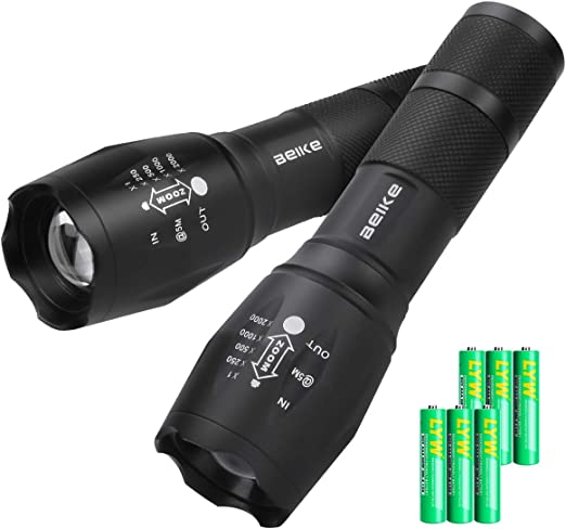 Photo 1 of Beike 2 Pack Tactical Flashlight