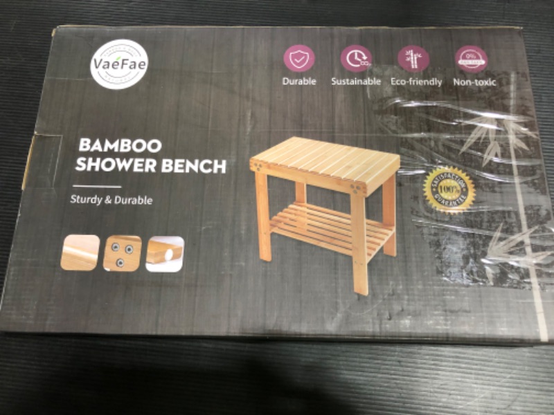 Photo 1 of bambo shower bench