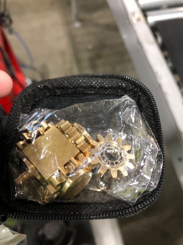 Photo 1 of Fidget Spinner Cube of 4 Brass Metal Gears Linkage 