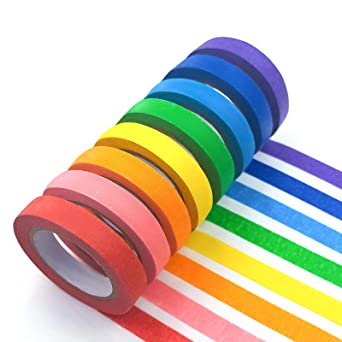 Photo 1 of 8PCS Colored Masking Tape - Tiny Size