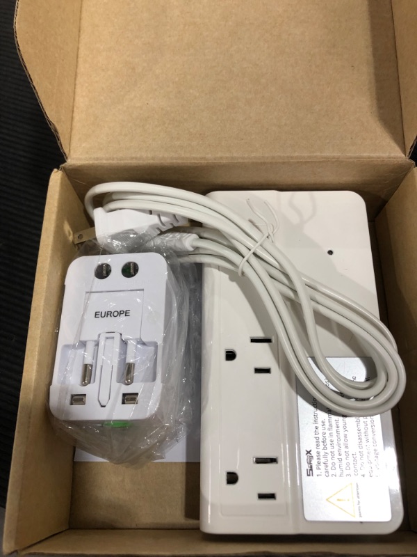 Photo 1 of Voltage Converter 220V to 110V Power Converter Universal Travel Adapter All in one Step Down Transformer with 4-Port USB Charging US to EU/JP/AU/UK Worldwide International Plug Adapter