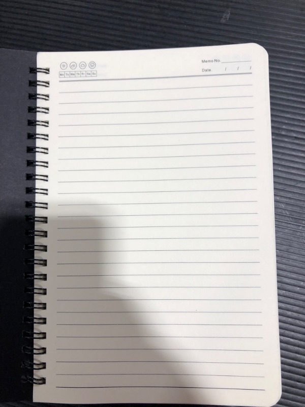 Photo 3 of 70 Sheets,140 Pages, Wirebound Spiral Notebook 10.5 x 7.3 Inch Hard Cover Memo Notepad Sketchbook for School Office Travel Business Supplies- blue