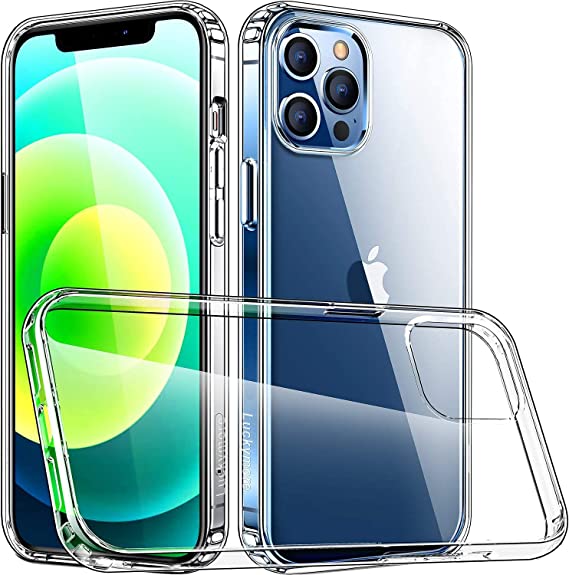 Photo 1 of Luckymore Compatible with iPhone 12 Pro Max Case, Clear Case for iPhone Pro Max 6.7 Inch 2020