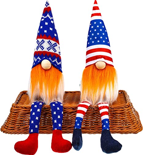 Photo 1 of 2 Pieces Patriotic Gnomes Veterans Day American Gnomes