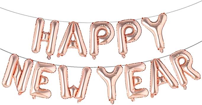 Photo 1 of 16inch Foil Balloon- Happy New Year in Rose Gold