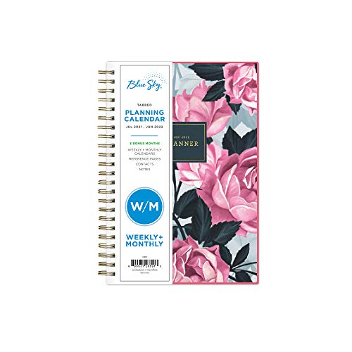 Photo 1 of Blue Sky 2021-2020 Academic Year Weekly & Monthly Planner, 5" X 8", Frosted Flexible Cover, Wirebound, Roosevelt Pink