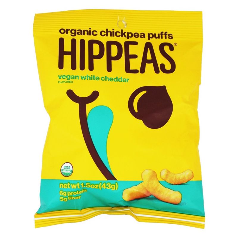 Photo 1 of 2- 1.5 Oz Organic White Cheddar Chickpea Puffs- Best By 06/08/22