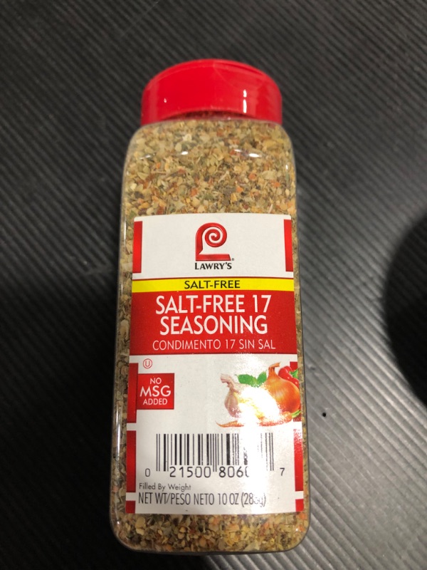 Photo 2 of 10oz Lawry's Salt Free 17 Seasoning Blend Spice Rub No Salt No MSG Added
