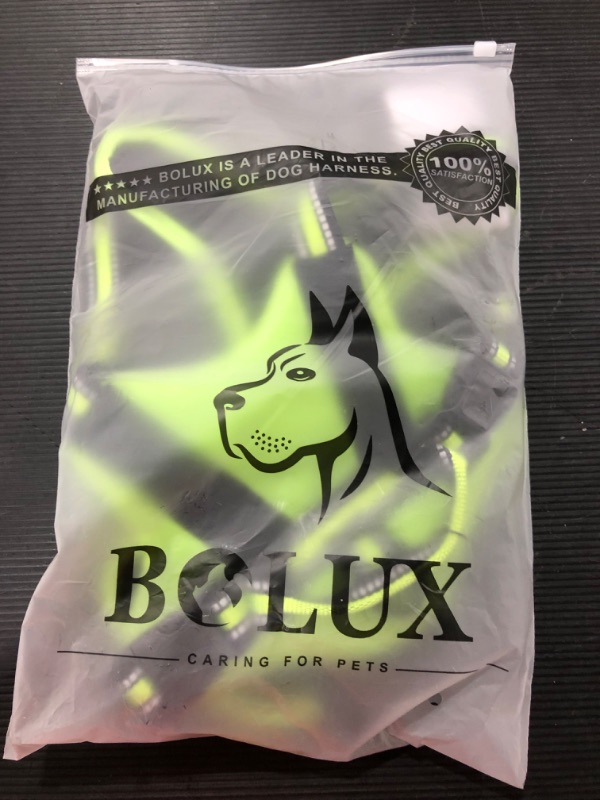 Photo 2 of [Green] MUMUPET Service Dog Harness, No Pull Easy On and Off Pet Vest Harness, 3M Reflective Breathable & Easy Adjust [Size L]