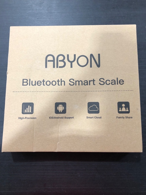 Photo 4 of Abyon Bluetooth Smart Scales Digital Weight and Body Fat Bathroom Scale- in -Depth 13 Body Composition Analyzer with iOS and Android APP - Perfect for Health Management or Fitness Journey