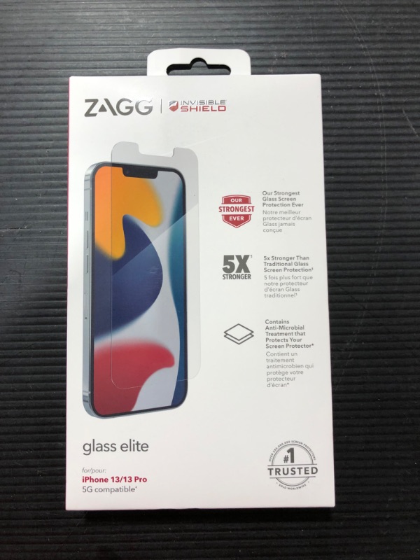 Photo 2 of ZAGG Apple iPhone 13/13 Pro InvisibleShield Glass Elite Screen Protector