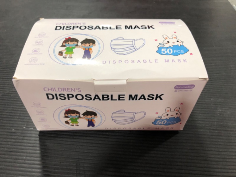 Photo 1 of 50 Pcs Black Disposable Face Masks 3-ply [Foodies]
