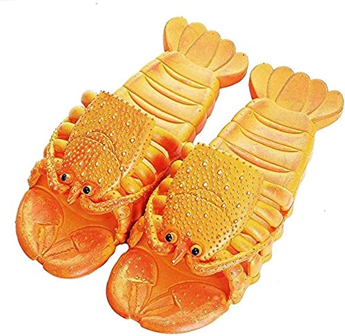 Photo 1 of [Size 40/41] NQIQIN Lobster Slippers, Funny Lobster Sandals [Orange]