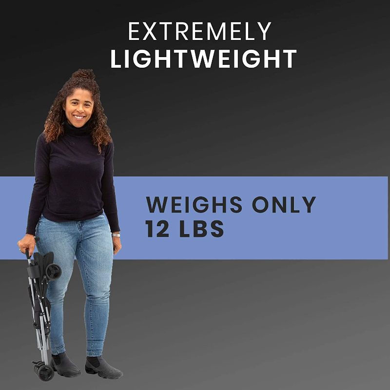 Photo 1 of Delta Children 365 Lightweight Stroller - Extremely Lightweight Stroller - Weighs Only 12 Pound - Ideal for Travel or Everyday Use, Black