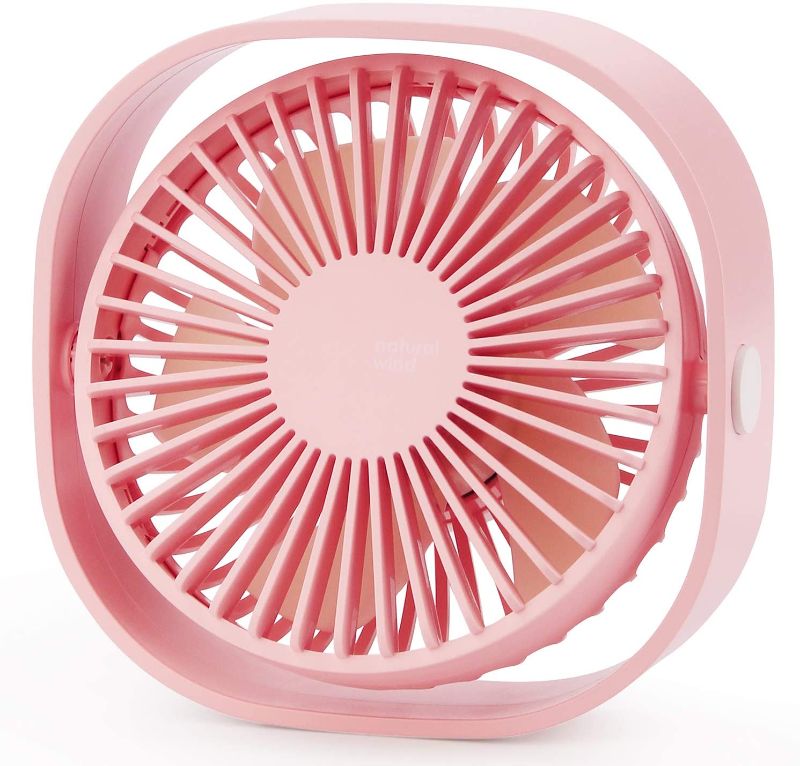 Photo 1 of USB Table Fan Portable Mini Personal Desk Fan with 360 Rotation and Adjustable 3 Speed