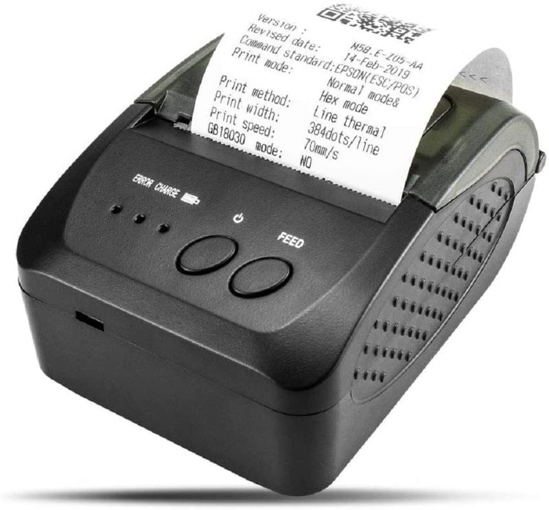Photo 1 of [Compatible with Android] NETUM Bluetooth Receipt Printer, 58mm Mini Thermal POS Printer Portable Personal Bill Printer 2 inches for Restaurant Sales Retail 