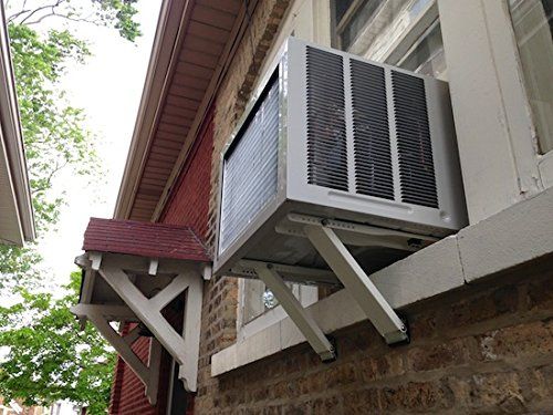 Photo 3 of ALPINE HARDWARE Universal Window Air Conditioner Bracket - Heavy-Duty Window AC Support - Support Air Conditioner up to 180 Lbs. - for 12000 BTU AC 