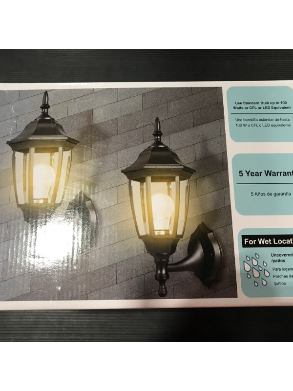 Photo 3 of [2 Pack] EMART Outdoor Porch Light LED Exterior Wall Light Fixtures