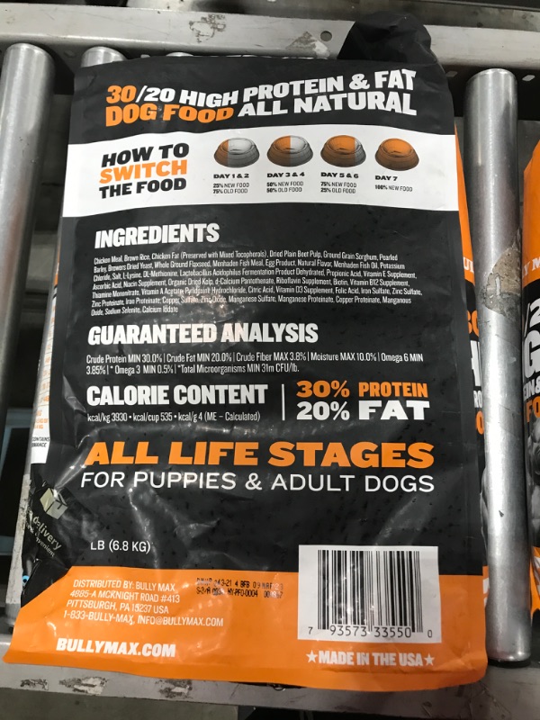 Photo 4 of Bully Max High Performance Super Premium Dog Food
