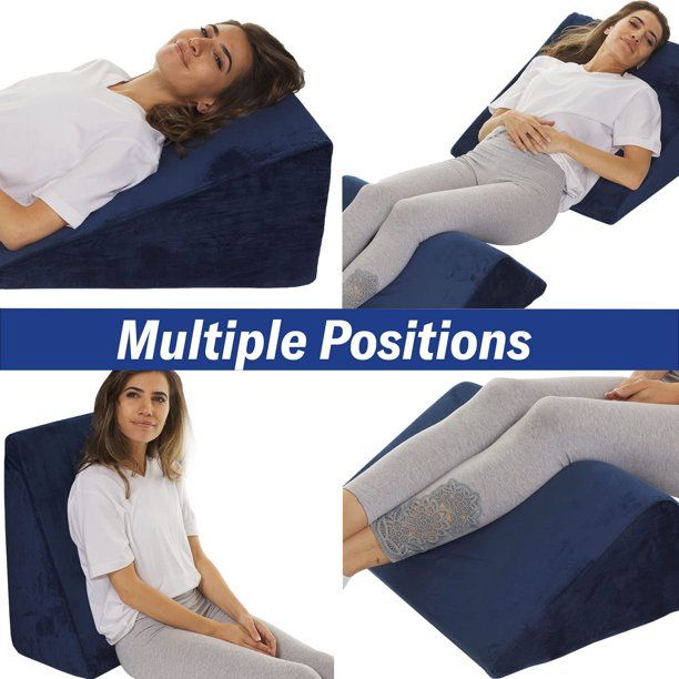 Photo 2 of AllSettHealth Bed Wedge Pillow – 2 Separate Memory Foam Incline Cushions