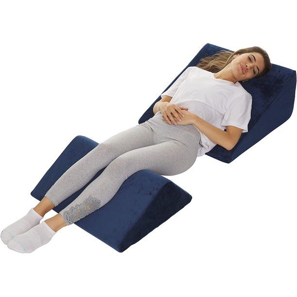 Photo 1 of AllSettHealth Bed Wedge Pillow – 2 Separate Memory Foam Incline Cushions