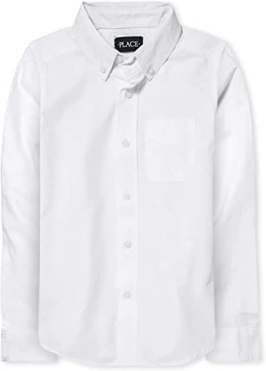 Photo 1 of [Size 5/6] The Children's Place Boys' Long Sleeve Oxford Shirt [White]