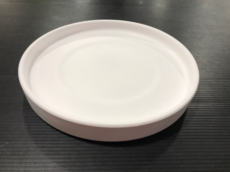 Photo 2 of Ceramic Saucer 9-inch Round Saucer for Planter | (White Matte, 9 inch)