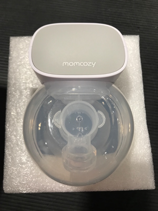 Photo 4 of Momcozy Double Wearable Breast Pump, Hands-Free, Portable, Electric, with 2 Mode & 5 Levels, Painless Breastfeeding, Can Be Worn in-Bra, 24mm Grey