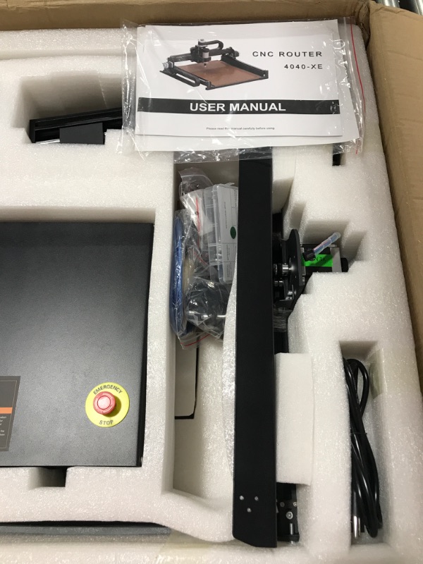 Photo 8 of FoxAlien CNC Router Machine 4040-XE, 300W Spindle 3-Axis Engraving Milling Machine for Wood, Metal, Acrylic, MDF, & Nylon Carving Cutting Arts and Crafts DIY Design