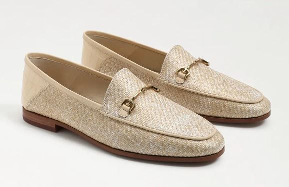 Photo 1 of [Size 8.5] Sam Edelman Women's Loraine Loafers [Eggshell Woven]