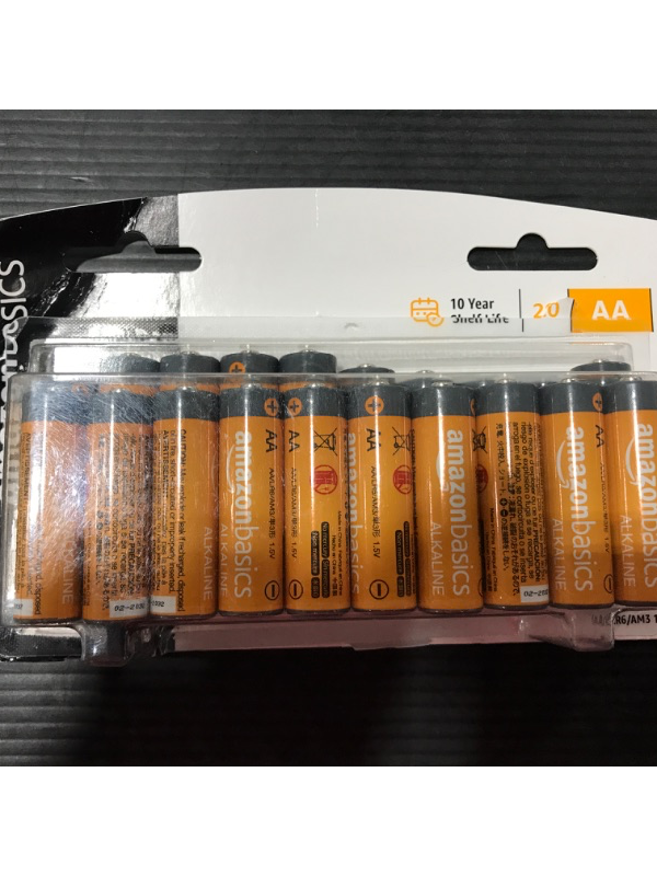 Photo 3 of Amazon Basics AA 1.5 Volt Performance Alkaline Batteries - Pack of 20
