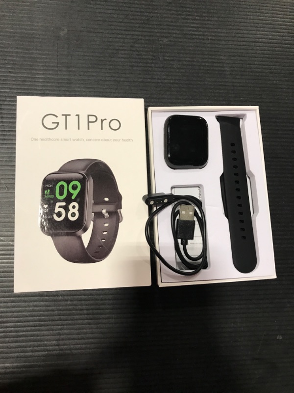 Photo 3 of MorePro GT1Pro Smart Watch, Fitness Tracker with Heart Rate Monitor & Blood Pressure Monitor [Black]