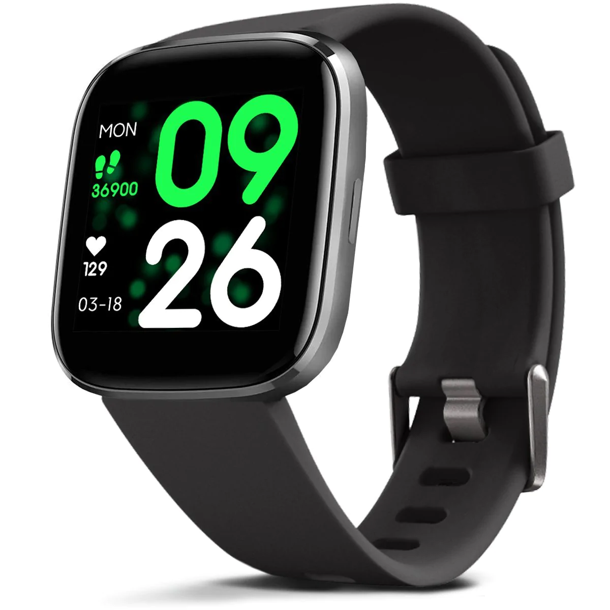 Photo 1 of MorePro GT1Pro Smart Watch, Fitness Tracker with Heart Rate Monitor & Blood Pressure Monitor [Black]