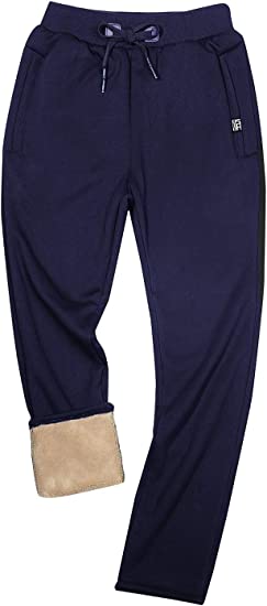 Photo 1 of [Size 2XL] Men's Sherpa Lined Athletic Sweatpants Winter Warm Track Pants