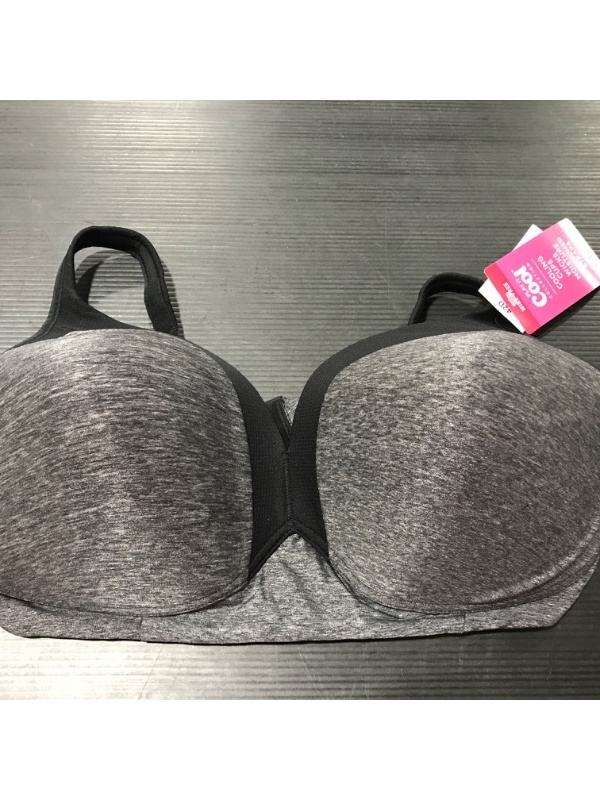 Photo 3 of [Size 42D] Olga Womens Play It Cool Wire-Free T-Shirt Bra Style [Black]