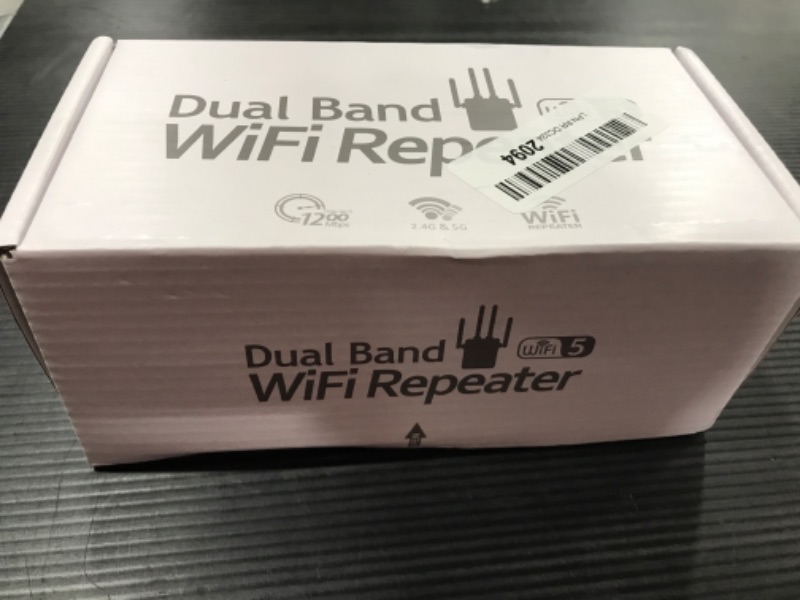 Photo 4 of WiFi Extender Repeater, WiFi Repeater 1200M Wireless Extender 2.4G/5G Dual Network Port External 4 Antennas