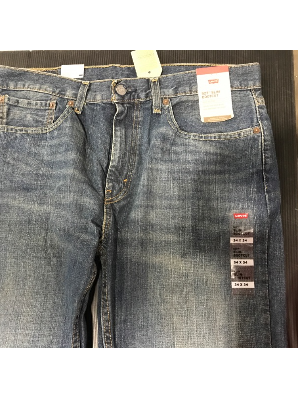 Photo 3 of [Size: 34X34] Men's Levi's 527 Slim Bootcut Jeans, [Med Blue]