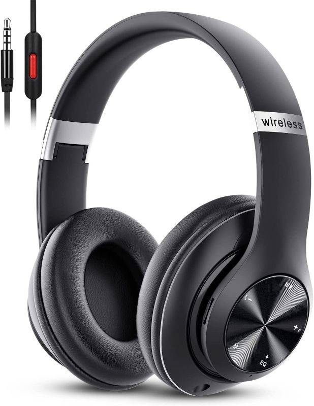 Photo 3 of 9S Bluetooth Headphones Over-Ear,CVC 6.0 Noise Cancelling Mic Wireless Headphones
