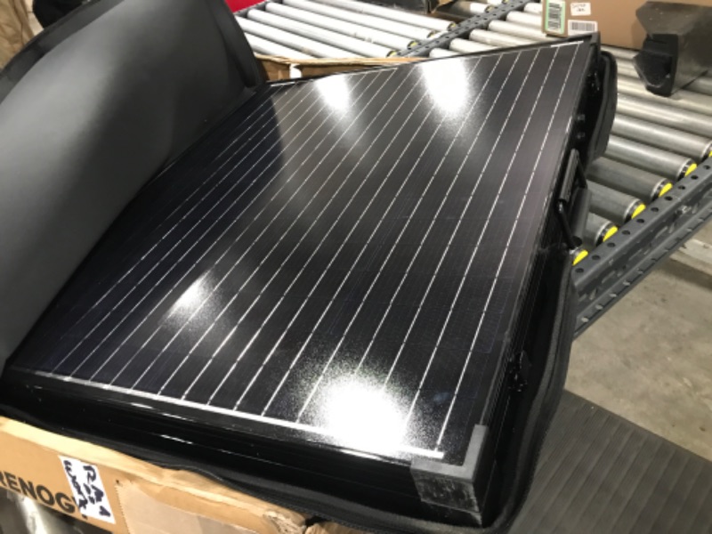 Photo 3 of 200-Watt 12-Volt Monocrystalline Foldable Suitcase Off-Grid Solar Power Kit with Voyager